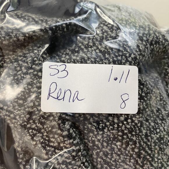 Rena Rowan Blazer Womens 8 Wool Blend Textured Tweed Jacket Pockets Casual Gray - Picture 15 of 15